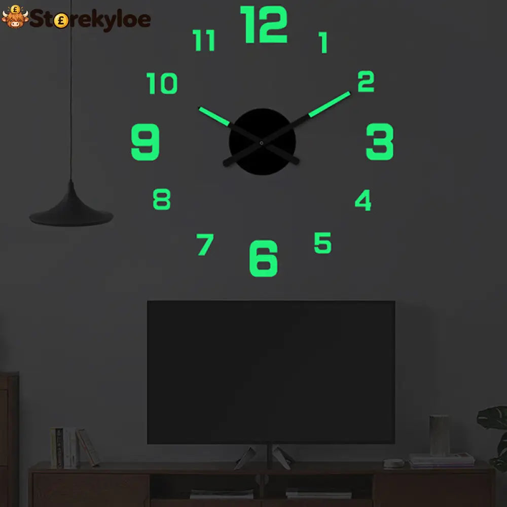 🥳2026 HOT SALE🥳⏰3D DIY Luminous Acrylic Wall Clock Set - Houseware & Kitchen