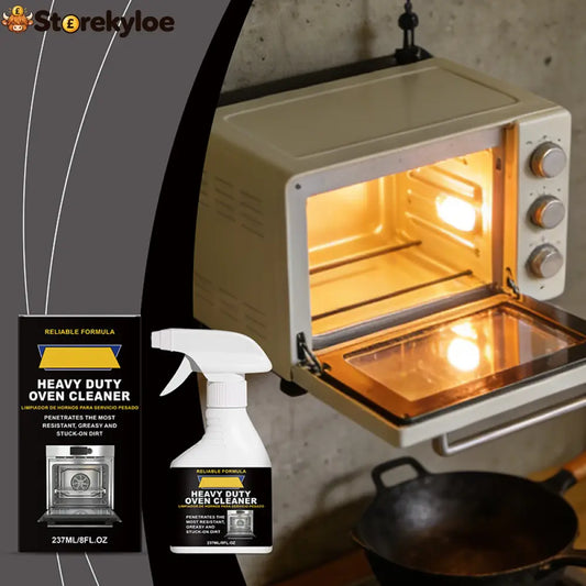 🥳2026 HOT SALE🥳💞50K+ SOLD!🔥🧽 48% OFF! Heavy Duty Oven Cleaner Spray – Dissolves baked‑on grease fast. No scrubbing –