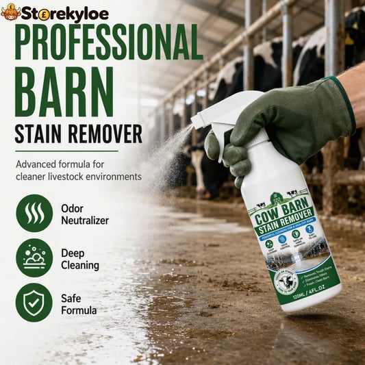 🥳2026 HOT SALE🥳💞50K+ SOLD!🐄✨ 50% OFF! Barn Stain Remover Spray – Professional‑strength formula removes dirt stains &