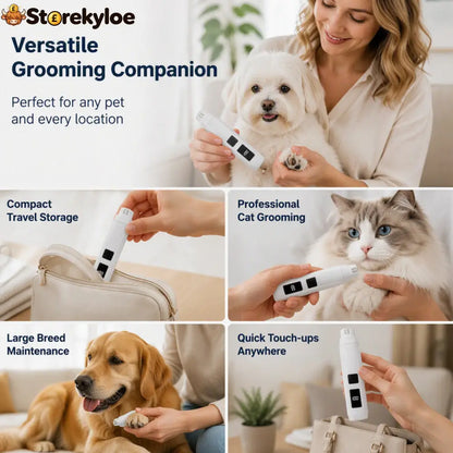 🥳2026 HOT SALE🥳💞50K+ SOLD!🐶💨 50% OFF! Electric Pet Nail Grinder – Whisper‑quiet, 3‑step gentle grinding. LED power display & USB‑C rechargeable – stress‑free grooming for dogs & cats! 🛡️✨