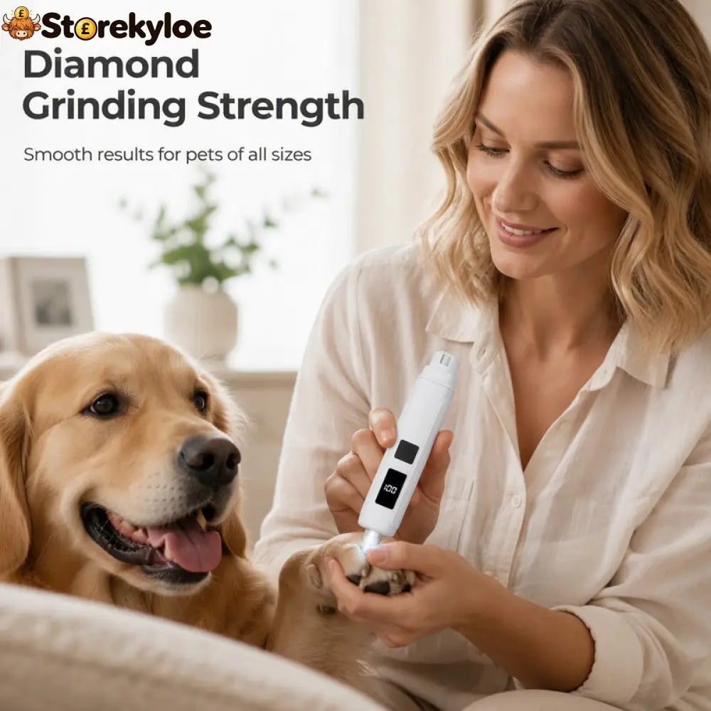 🥳2026 HOT SALE🥳💞50K+ SOLD!🐶💨 50% OFF! Electric Pet Nail Grinder – Whisper‑quiet, 3‑step gentle grinding. LED power display & USB‑C rechargeable – stress‑free grooming for dogs & cats! 🛡️✨