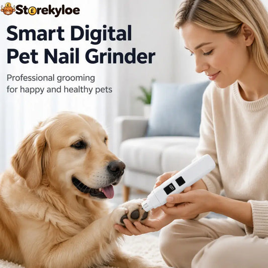 🥳2026 HOT SALE🥳💞50K+ SOLD!🐶💨 50% OFF! Electric Pet Nail Grinder – Whisper‑quiet, 3‑step gentle grinding. LED power display & USB‑C rechargeable – stress‑free grooming for dogs & cats! 🛡️✨