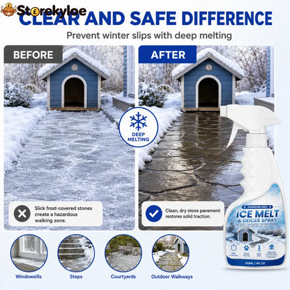 🥳2026 HOT SALE🥳💞50K+ SOLD! ❄️🐾 50% OFF! Outdoor De-Icing & Snow Melting Spray – pet-safe dissolves frost on contact.