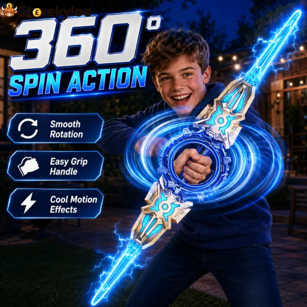 🥳2026 HOT SALE🥳💞50K+ SOLD! ⚔️✨ 50% OFF! Rechargeable Double-Blade Light Up Sword – 360° spin extendable 24 light modes