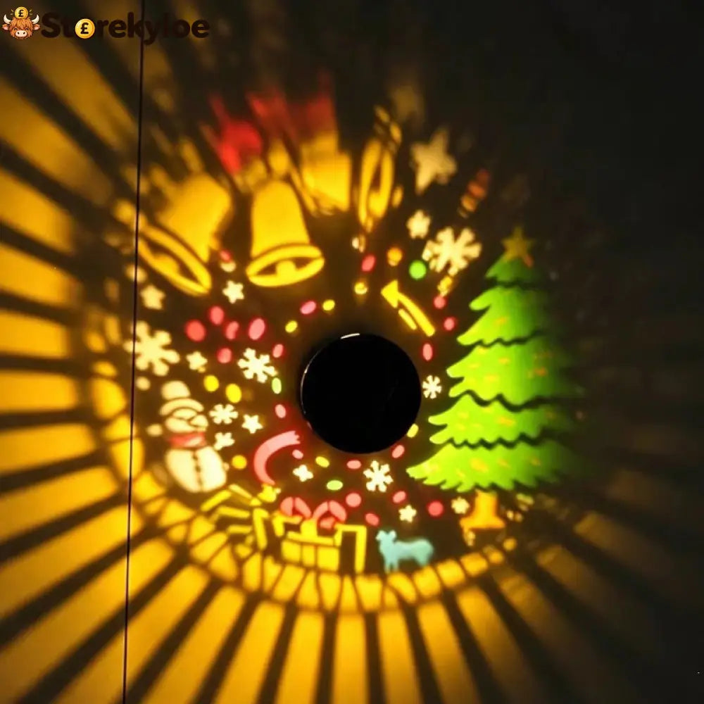 🥳2026 HOT SALE🥳💞50K+ SOLD! 🎄❄️ 50% OFF! Solar Outdoor Decorative Wall Projection Light – IP65 weatherproof auto on/off.