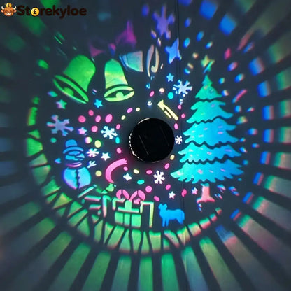 🥳2026 HOT SALE🥳💞50K+ SOLD! 🎄❄️ 50% OFF! Solar Outdoor Decorative Wall Projection Light – IP65 weatherproof auto on/off.