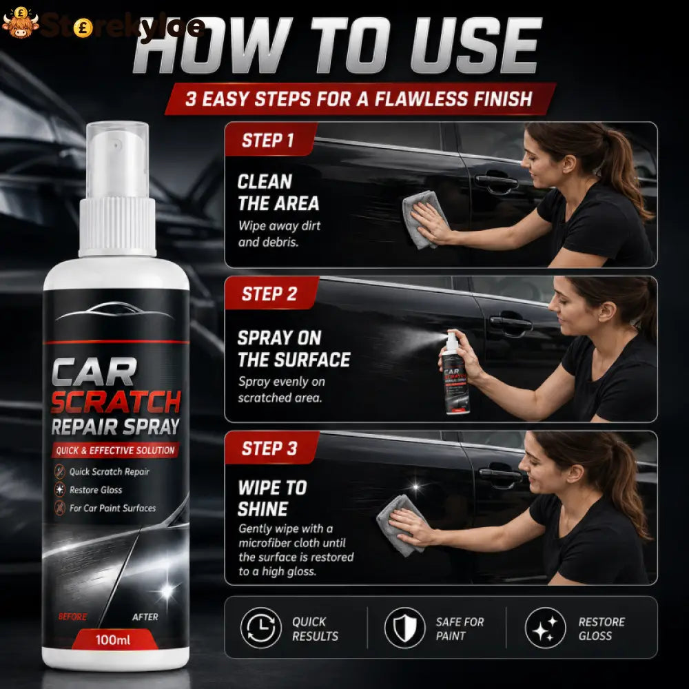 🥳2026 HOT SALE🥳💞50K+ SOLD!🚗✨ 50% OFF! Universal Car Scratch Repair Spray – Erases light scratches swirl marks & scuffs