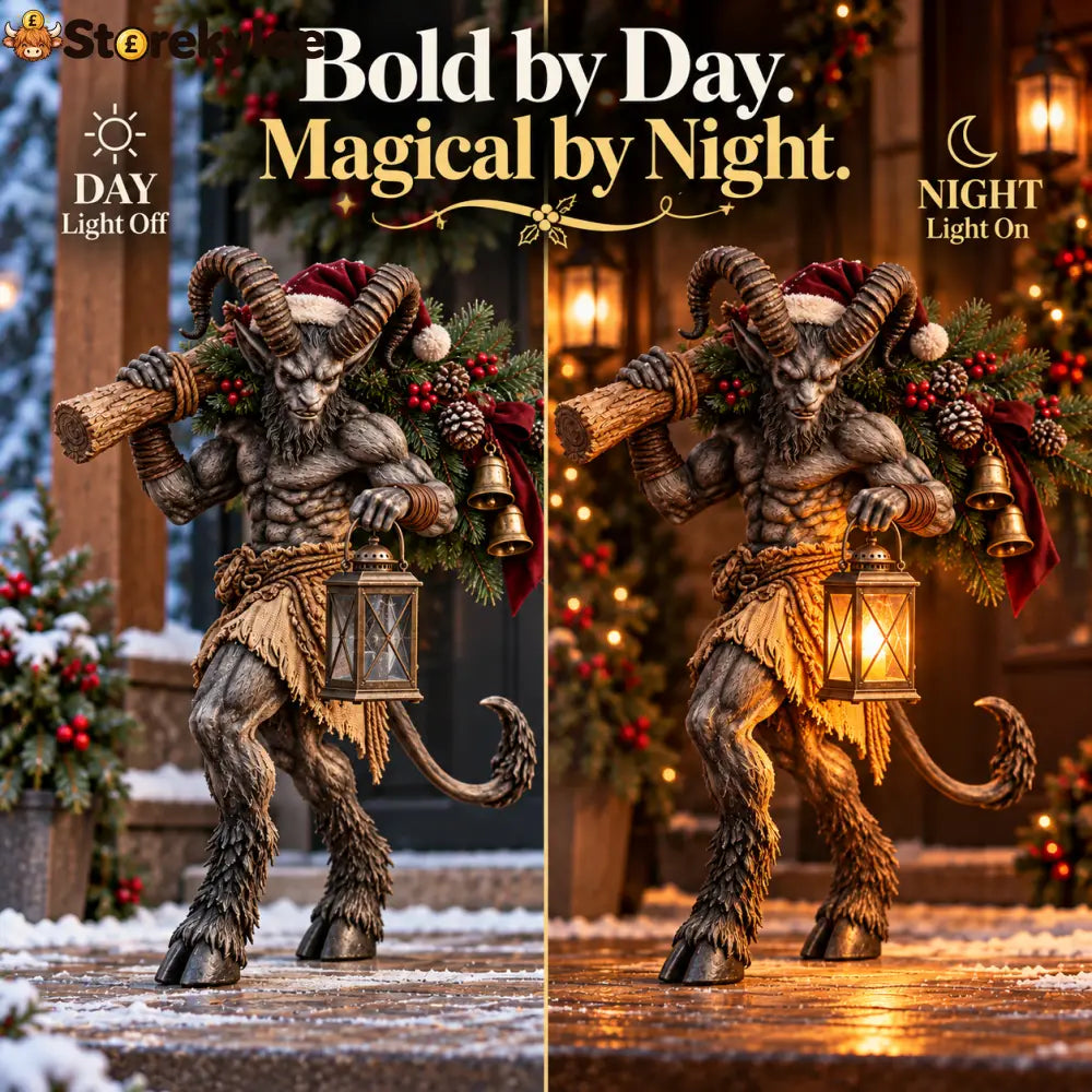 🔥2026 Hot Sale - Krampus Lighted Christmas Woodland Decor