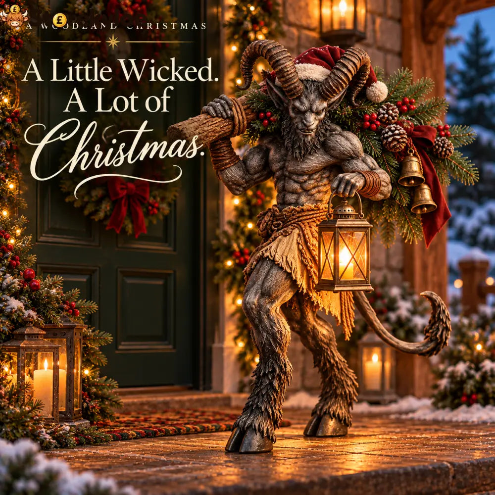 🔥2026 Hot Sale - Krampus Lighted Christmas Woodland Decor
