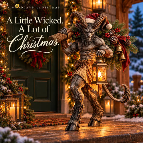 🔥2026 Hot Sale - Krampus Lighted Christmas Woodland Decor