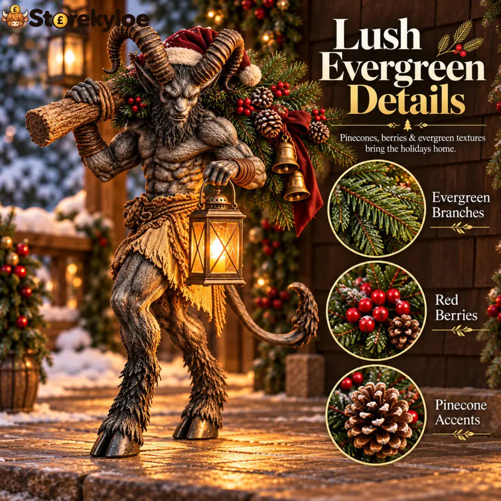 🔥2026 Hot Sale - Krampus Lighted Christmas Woodland Decor