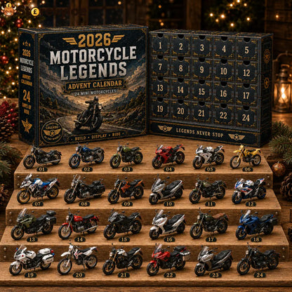 2026 Motorcycle Legends Advent Calendar – 24 Days 24 Mini Motorcycles 24 Legendary Rides