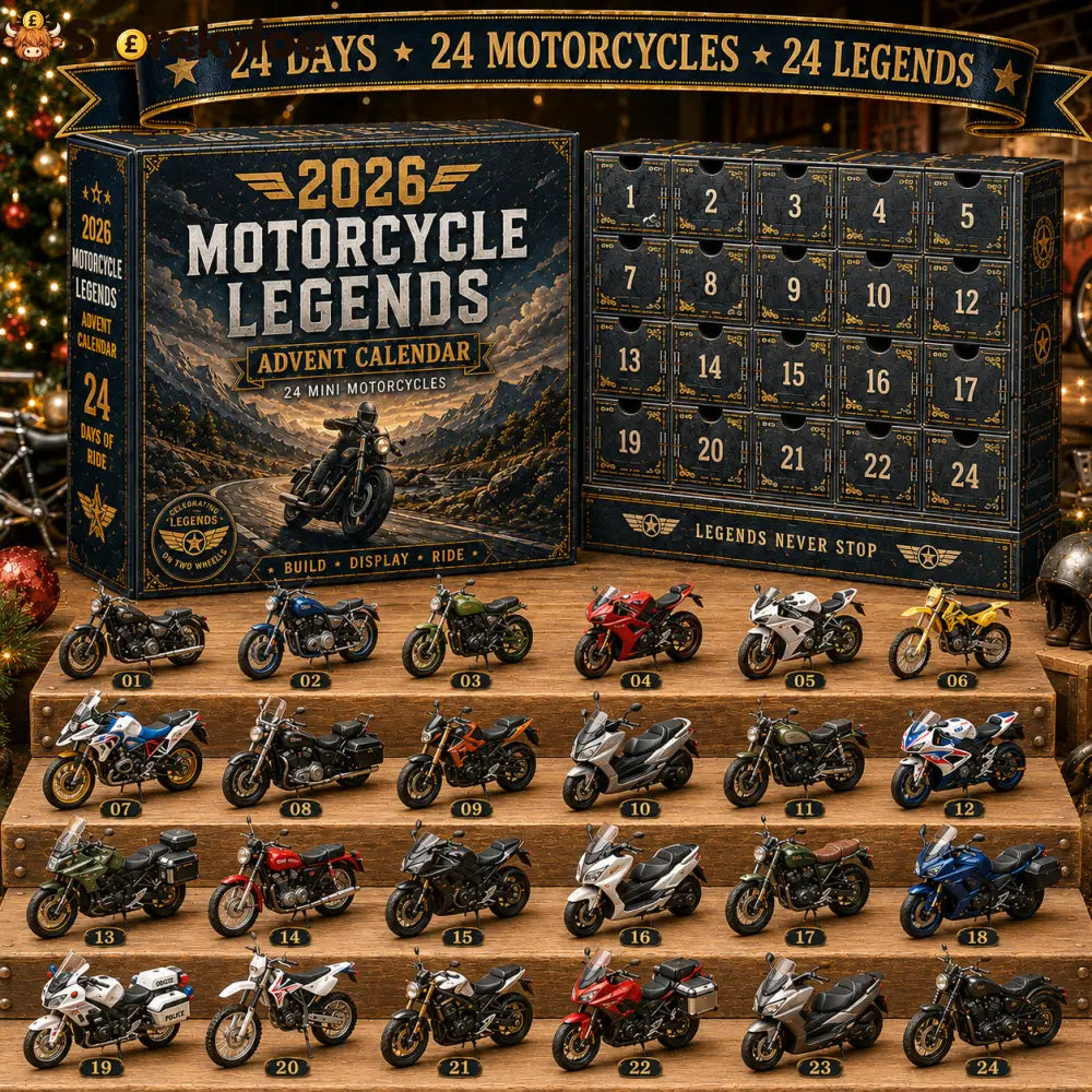 2026 Motorcycle Legends Advent Calendar – 24 Days 24 Mini Motorcycles 24 Legendary Rides