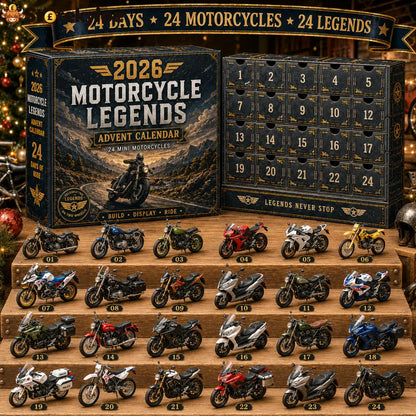 2026 Motorcycle Legends Advent Calendar – 24 Days 24 Mini Motorcycles 24 Legendary Rides