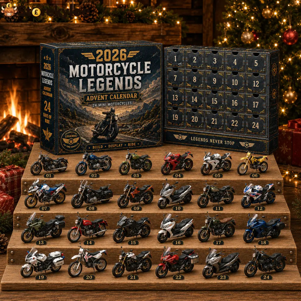 2026 Motorcycle Legends Advent Calendar – 24 Days 24 Mini Motorcycles 24 Legendary Rides