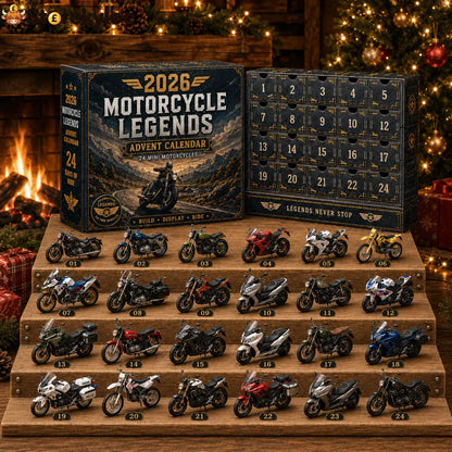 2026 Motorcycle Legends Advent Calendar – 24 Days 24 Mini Motorcycles 24 Legendary Rides