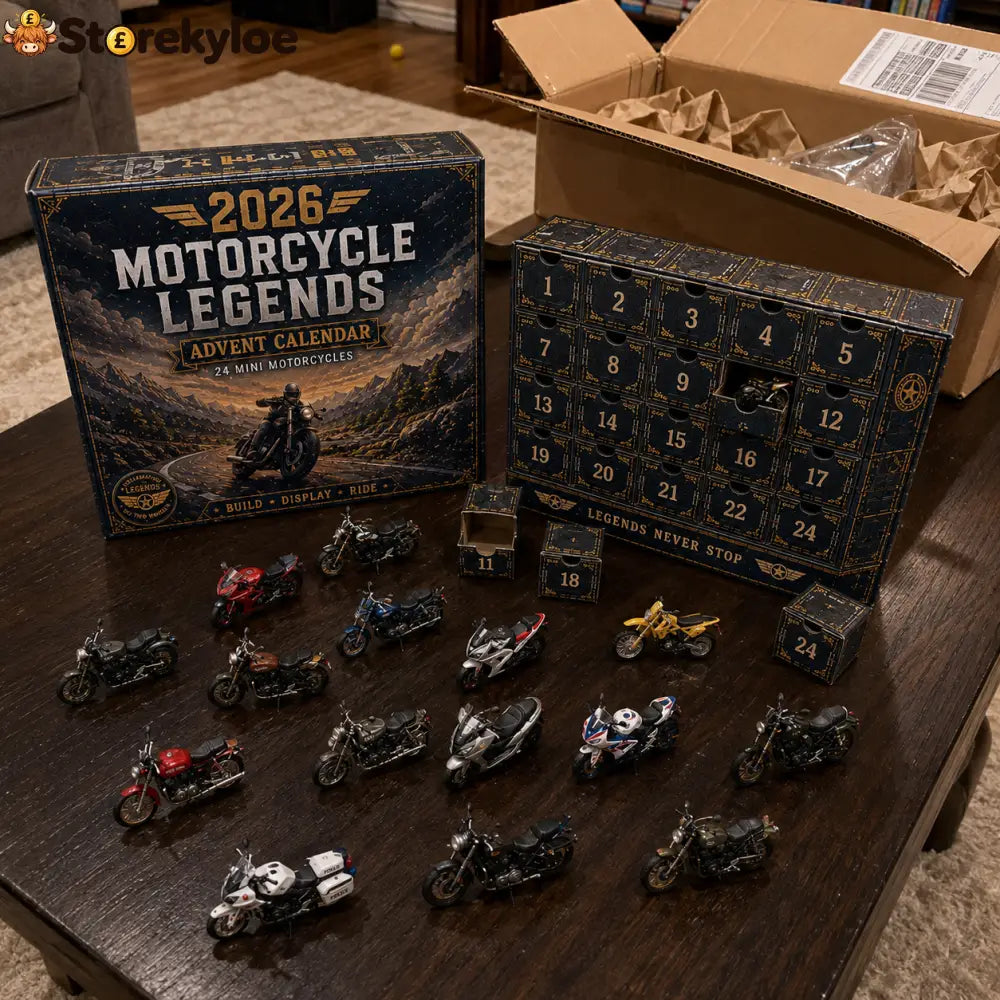 2026 Motorcycle Legends Advent Calendar – 24 Days 24 Mini Motorcycles 24 Legendary Rides