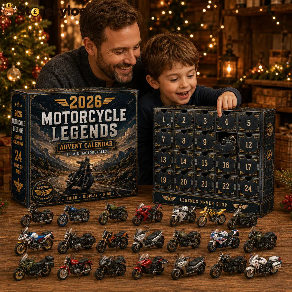 2026 Motorcycle Legends Advent Calendar – 24 Days 24 Mini Motorcycles 24 Legendary Rides