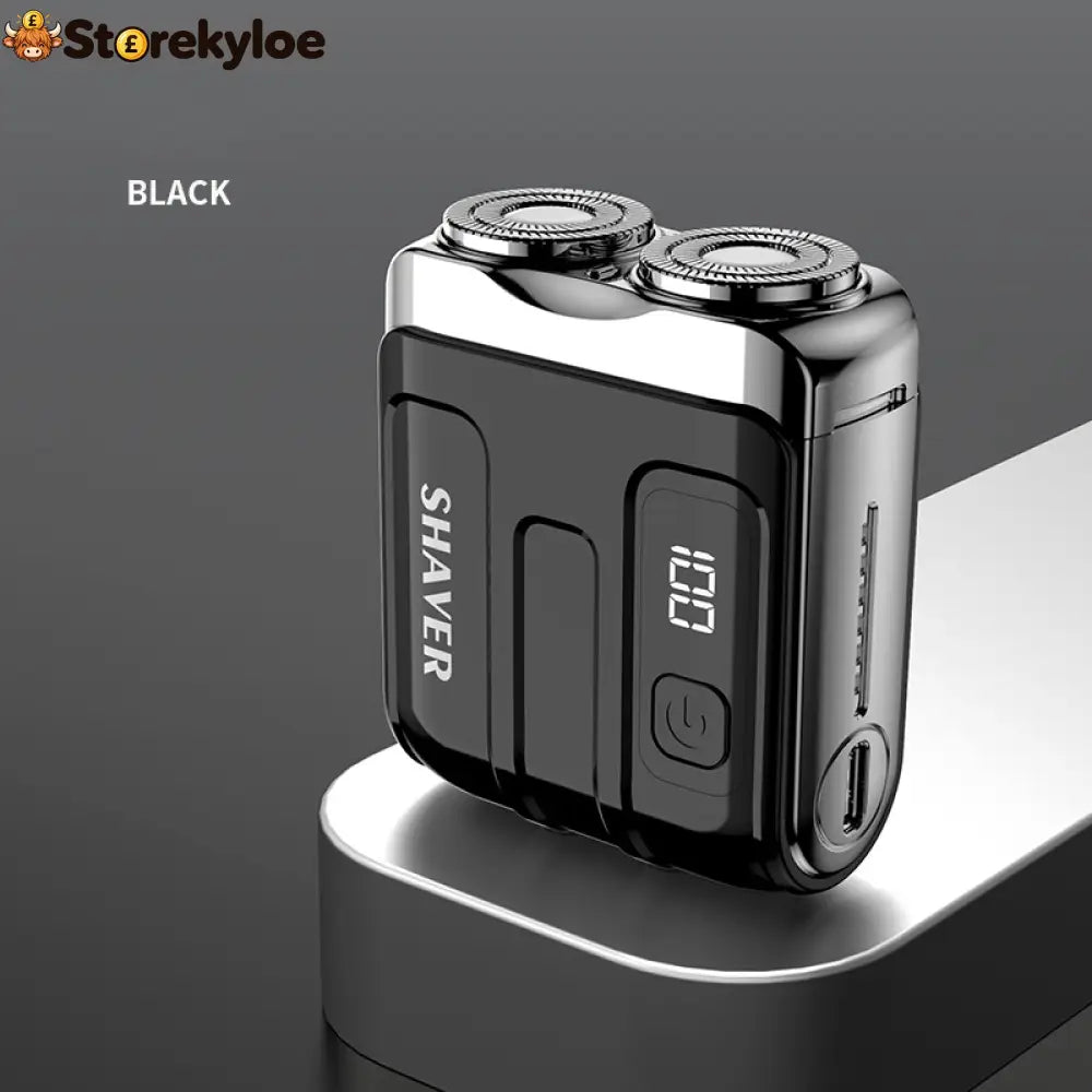 🎁2026 New Arrivals 49% OFF💥Portable Mini Men’s Electric Shaver – Compact & Rechargeable🧳 - Black - Hot Sale