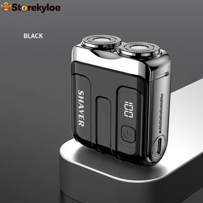 🎁2026 New Arrivals 49% OFF💥Portable Mini Men’s Electric Shaver – Compact & Rechargeable🧳 - Black - Hot Sale