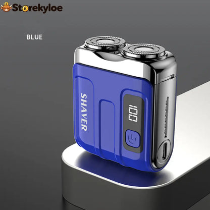 🎁2026 New Arrivals 49% OFF💥Portable Mini Men’s Electric Shaver – Compact & Rechargeable🧳 - Blue - Hot Sale
