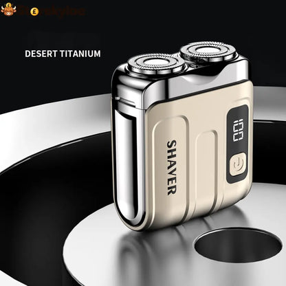 🎁2026 New Arrivals 49% OFF💥Portable Mini Men’s Electric Shaver – Compact & Rechargeable🧳 - Gold - Hot Sale