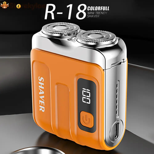 🎁2026 New Arrivals 49% OFF💥Portable Mini Men’s Electric Shaver – Compact & Rechargeable🧳 - Orange - Hot Sale