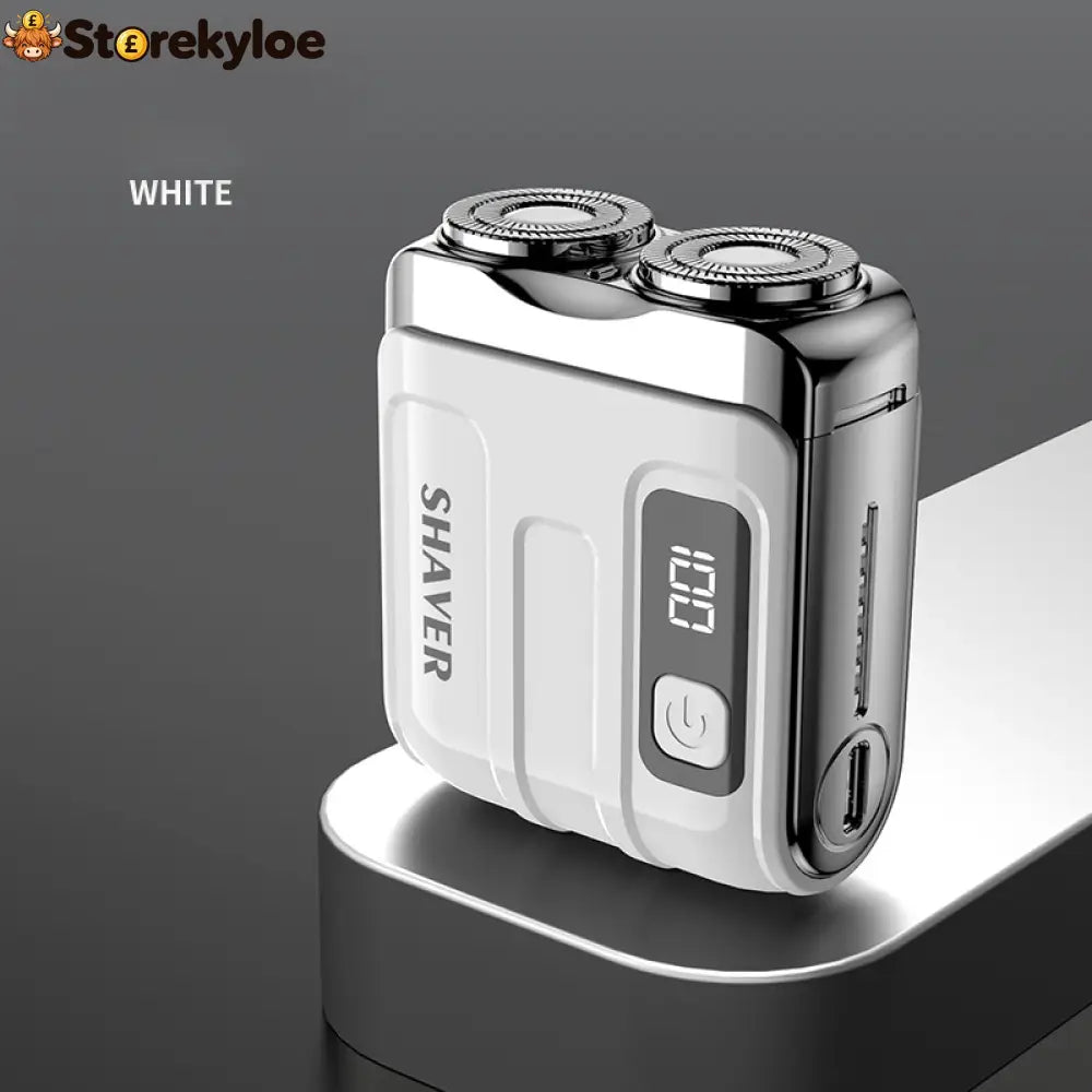 🎁2026 New Arrivals 49% OFF💥Portable Mini Men’s Electric Shaver – Compact & Rechargeable🧳 - White - Hot Sale