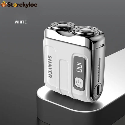 🎁2026 New Arrivals 49% OFF💥Portable Mini Men’s Electric Shaver – Compact & Rechargeable🧳 - White - Hot Sale