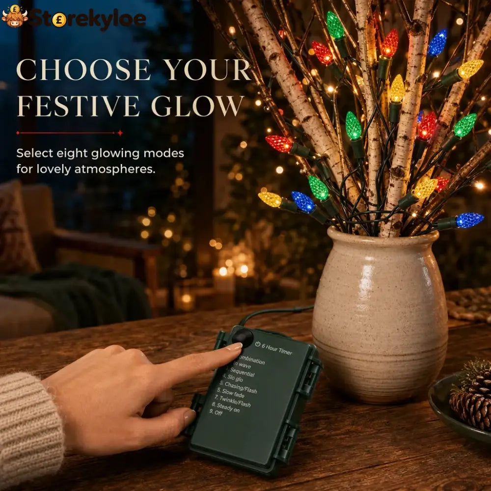 🎁2026 New Arrivals 50% OFF💥Battery Operated Strawberry String Lights – 8 Modes Waterproof Festive Decoration 🎃