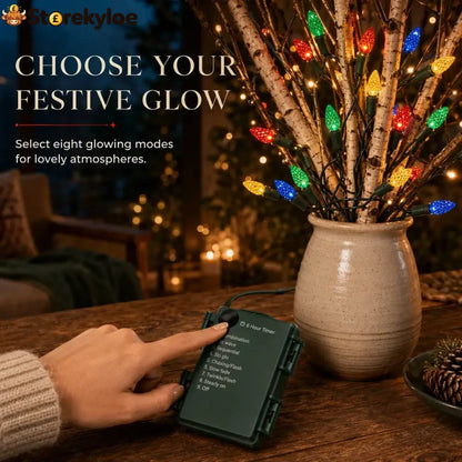 🎁2026 New Arrivals 50% OFF💥Battery Operated Strawberry String Lights – 8 Modes Waterproof Festive Decoration 🎃