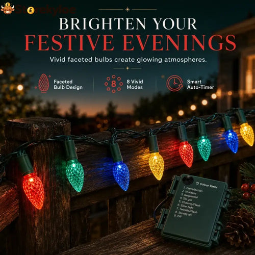 🎁2026 New Arrivals 50% OFF💥Battery Operated Strawberry String Lights – 8 Modes Waterproof Festive Decoration 🎃