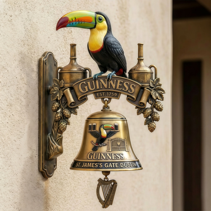 🔥HOT SALE 49% OFF🎉🍺Vintage Celtic Toucan Cast Iron Wall Bell – Classic Tavern Decor For Entry & Home Bar