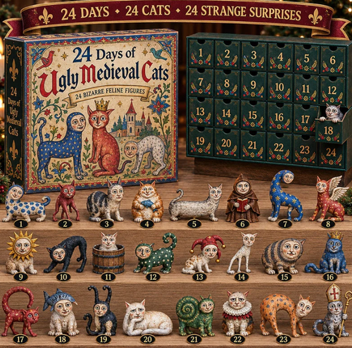 🐈🏰 24 Days of Ugly Medieval Cats