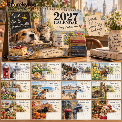 2027 A Very British Year Desk Calendar Best Friend
