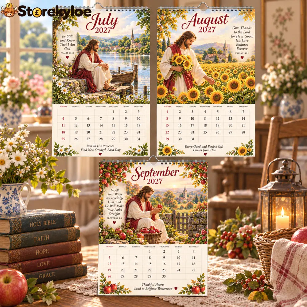 2027 A Year with Jesus Calendar｜A4 Hanging Calendar