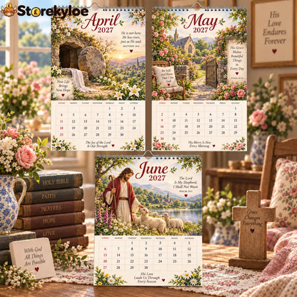 2027 A Year with Jesus Calendar｜A4 Hanging Calendar