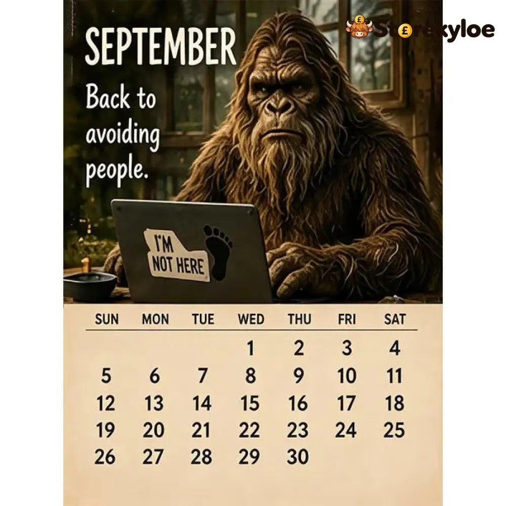 🦶2027 Bigfoot’s Daily Life Calendar - BUY 1 - Toys Kids & Gifts