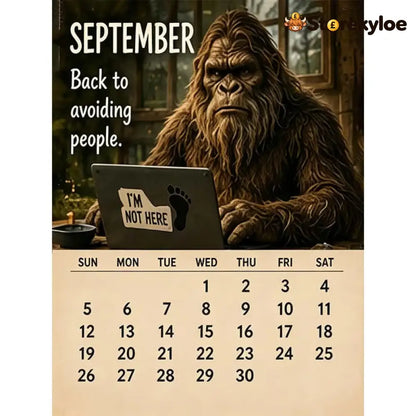 🦶2027 Bigfoot’s Daily Life Calendar - BUY 1 - Toys Kids & Gifts