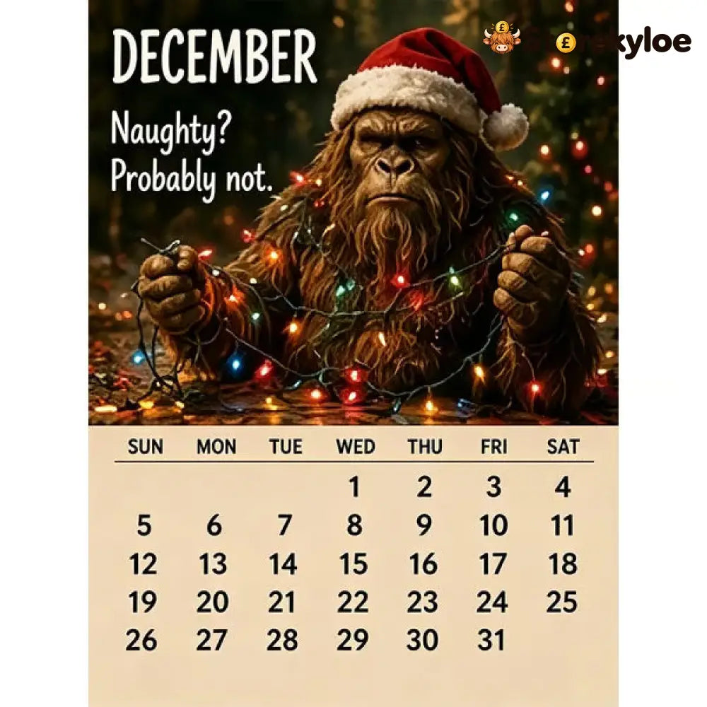 🦶2027 Bigfoot’s Daily Life Calendar - BUY 1 - Toys Kids & Gifts