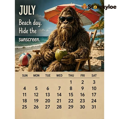 🦶2027 Bigfoot’s Daily Life Calendar - BUY 1 - Toys Kids & Gifts