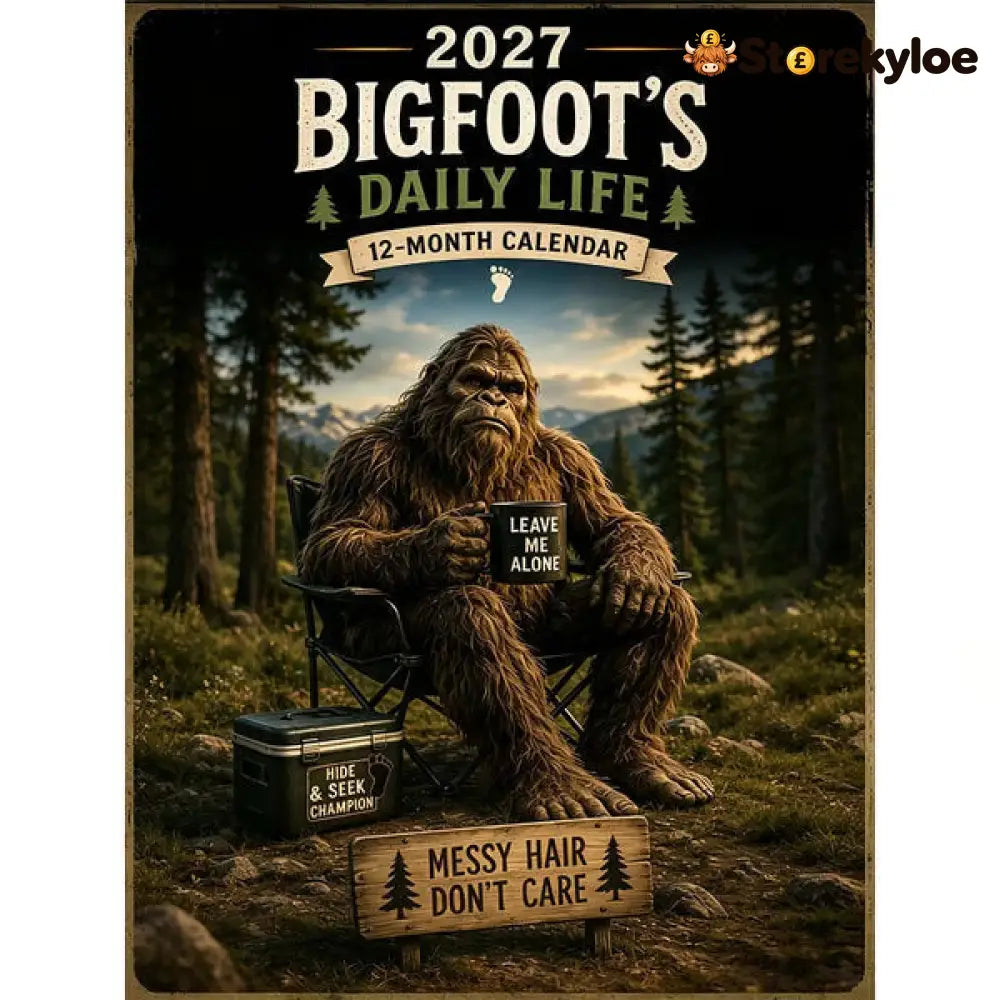 🦶2027 Bigfoot’s Daily Life Calendar - BUY 1 - Toys Kids & Gifts