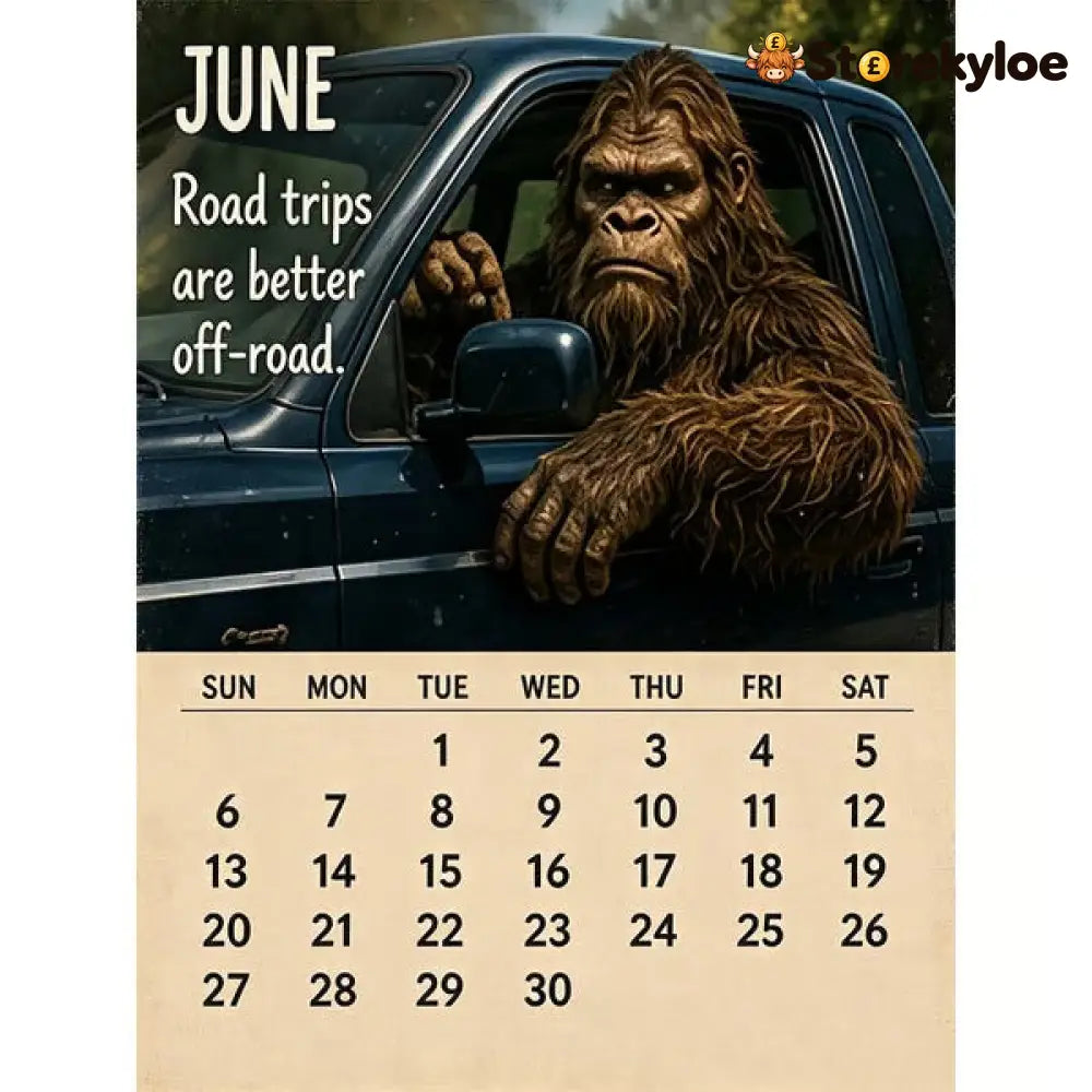🦶2027 Bigfoot’s Daily Life Calendar - BUY 1 - Toys Kids & Gifts