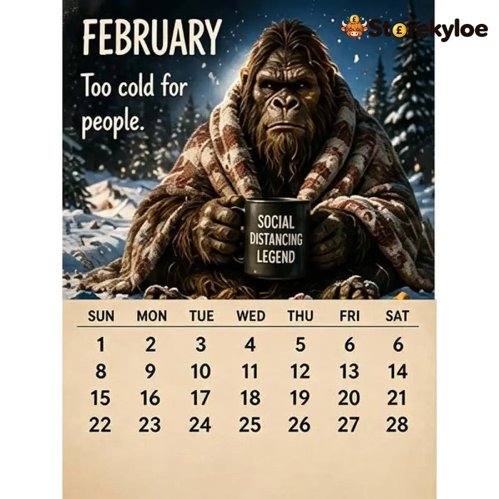 🦶2027 Bigfoot’s Daily Life Calendar - BUY 1 - Toys Kids & Gifts