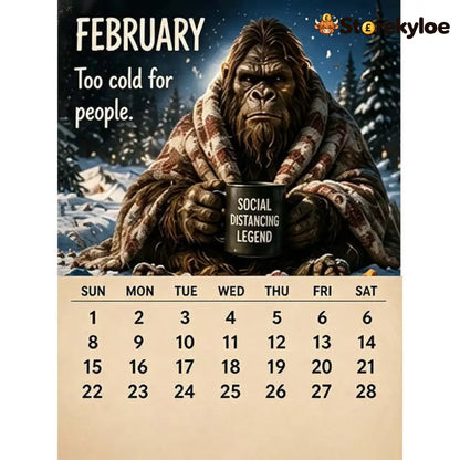 🦶2027 Bigfoot’s Daily Life Calendar - BUY 1 - Toys Kids & Gifts