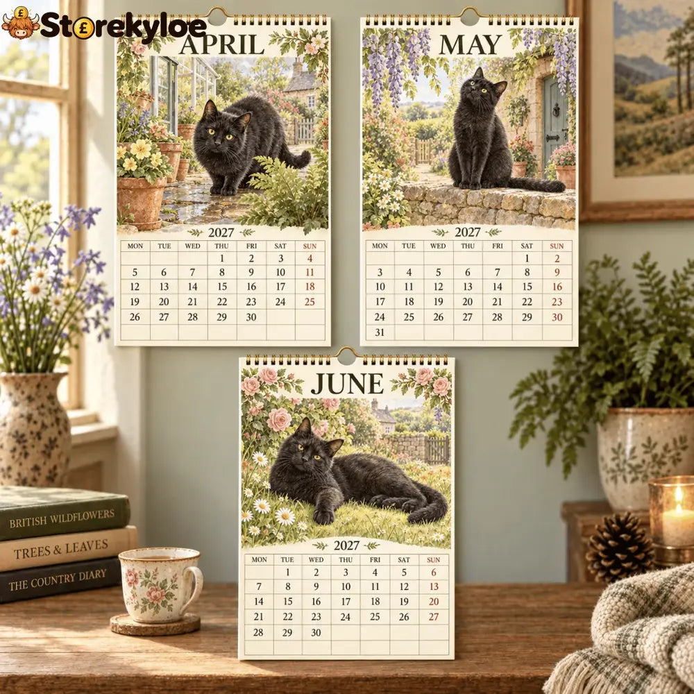 🐈‍⬛📅 2027 Black Cats Calendar - A Year Filled With Feline Charm