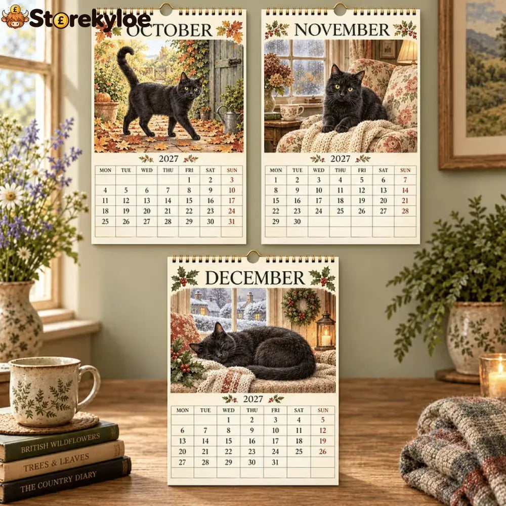 🐈‍⬛📅 2027 Black Cats Calendar - A Year Filled With Feline Charm
