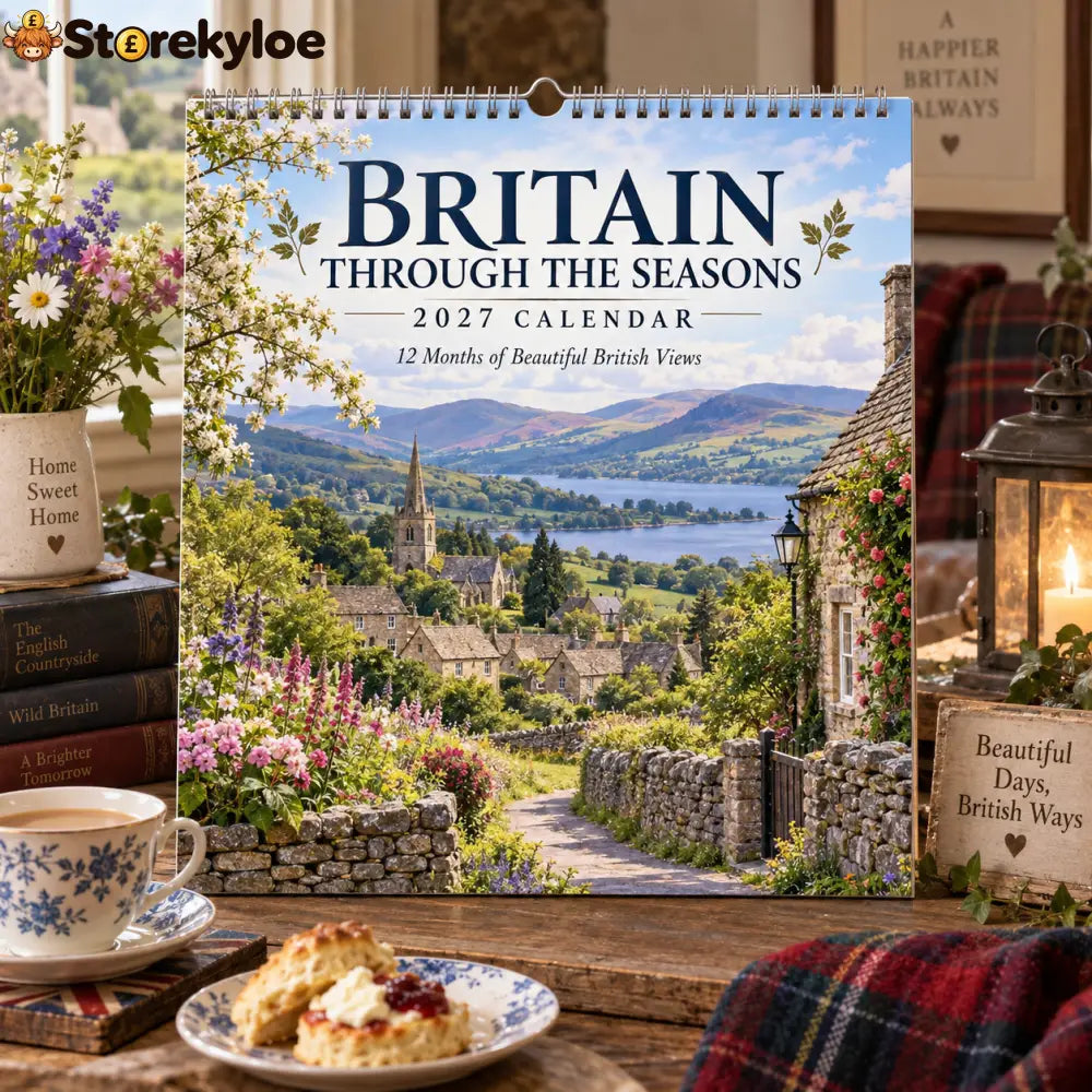 ✨🌿2027 Britain Through The Seasons Calendar🏡