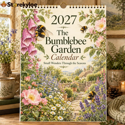 🐝 2027 Bumblebee Garden Desk Calendar - Bumblebee Garden