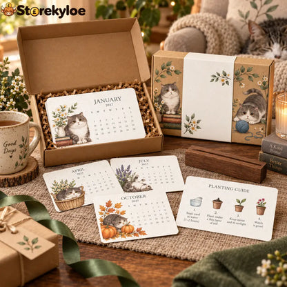 🐱 2027 · Cozy Cottage Cat Calendar - Cat
